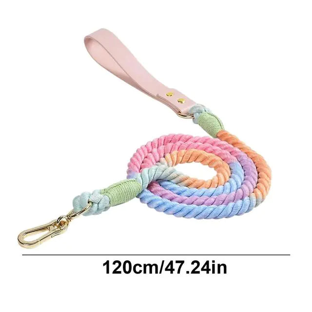 Candy Cotton Rope Leash