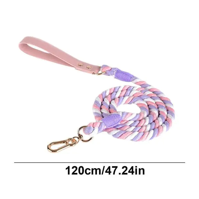 Candy Cotton Rope Leash