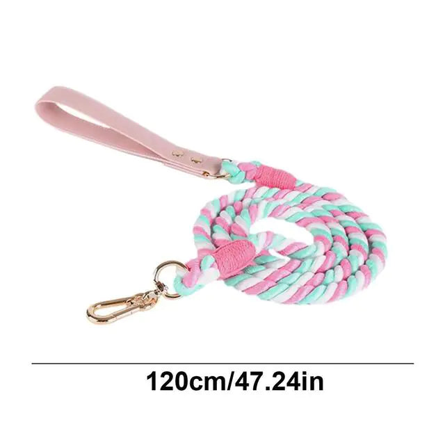 Candy Cotton Rope Leash
